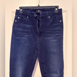 7 For All Mankind Women's Skinny Jeans - Dark Blue